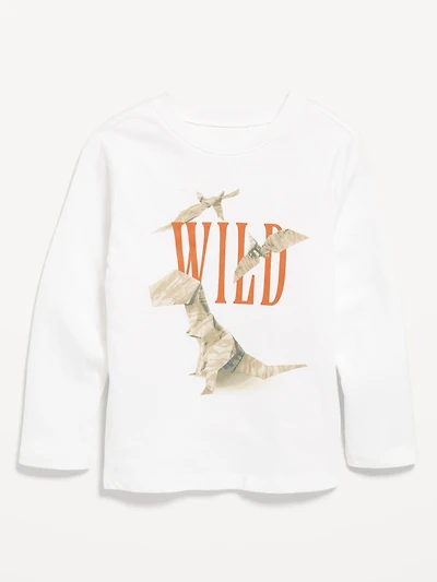 Long-Sleeve Unisex Graphic T-Shirt for Toddler