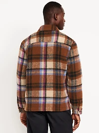 Wool-Blend Plaid Chore Jacket