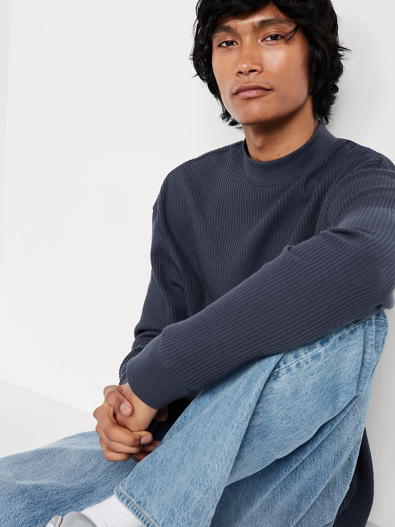 Heavyweight Long-Sleeve Waffle T-Shirt