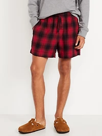 Plaid Flannel Boxer Shorts -- 5-inch inseam