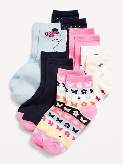 Quarter-Crew Socks 6-Pack for Girls