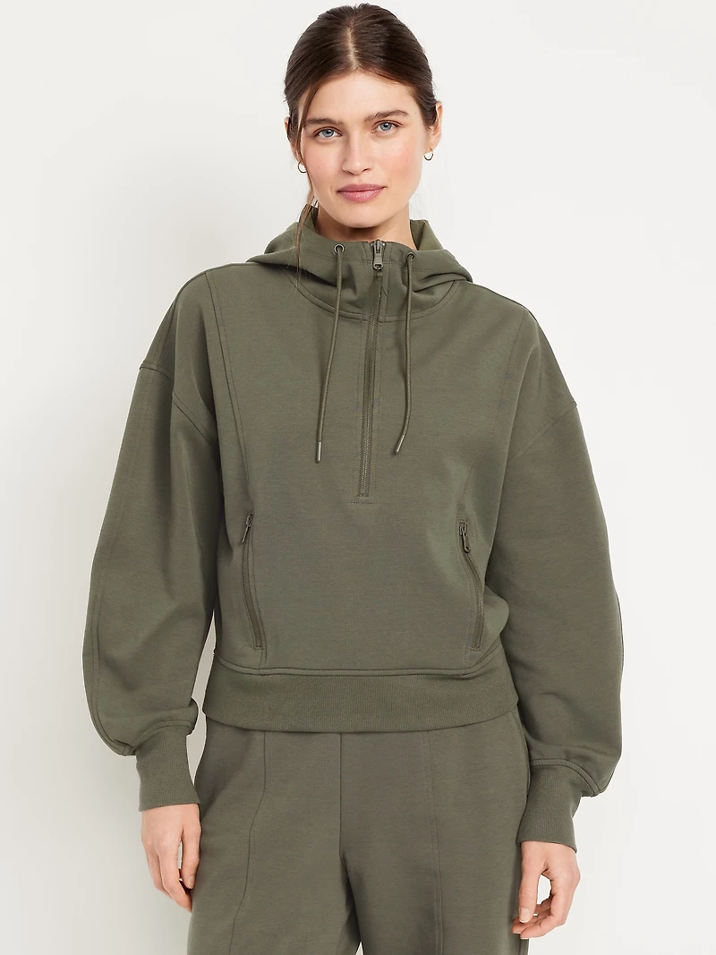 Dynamic Fleece Half-Zip Hoodie Sweatshirt