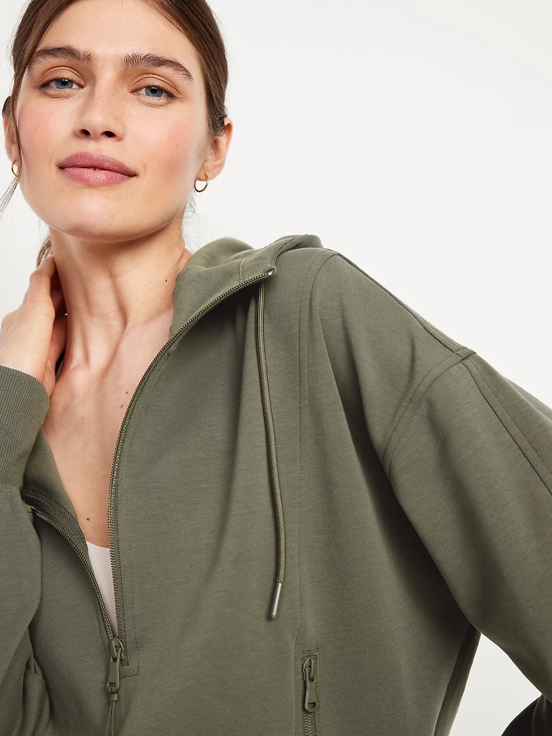 Dynamic Fleece Half-Zip Hoodie Sweatshirt