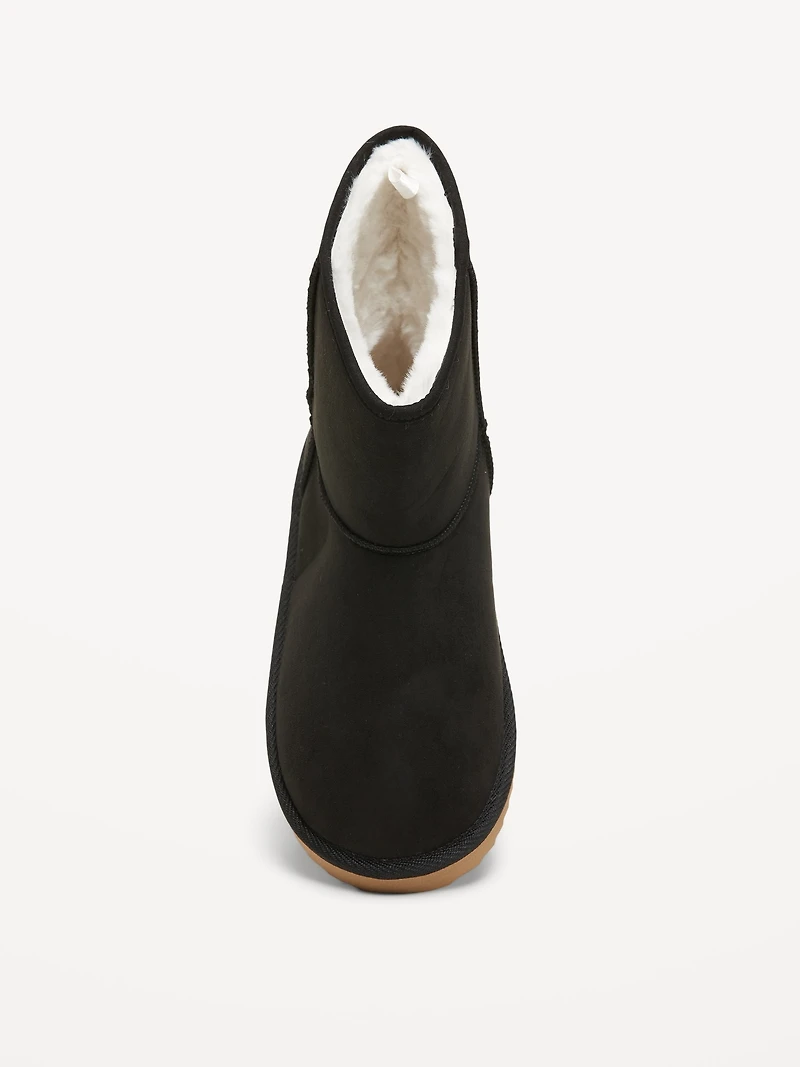 Faux-Suede Faux-Fur Lined Boots for Girls