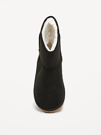 Faux-Suede Faux-Fur Lined Boots for Girls