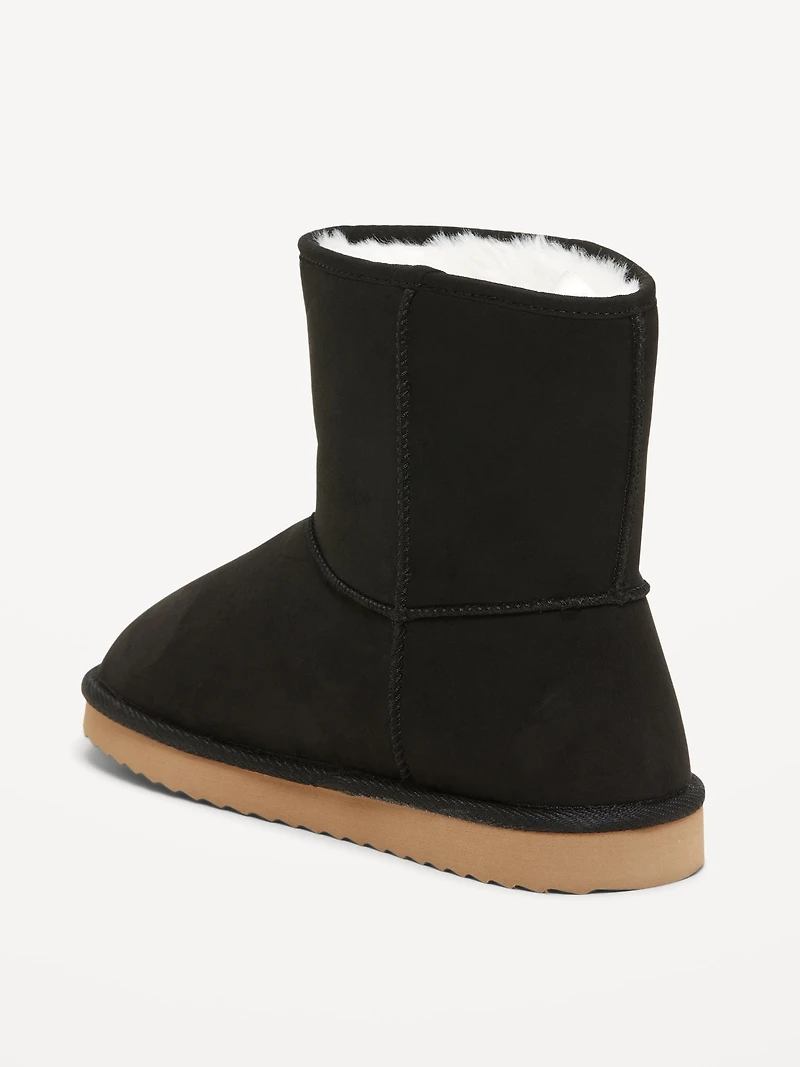 Faux-Suede Faux-Fur Lined Boots for Girls