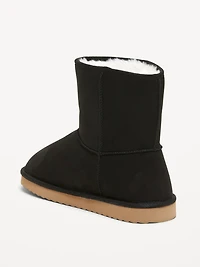 Faux-Suede Faux-Fur Lined Boots for Girls