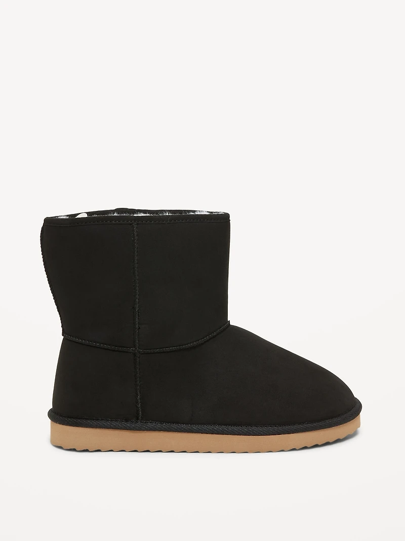 Faux-Suede Faux-Fur Lined Boots for Girls