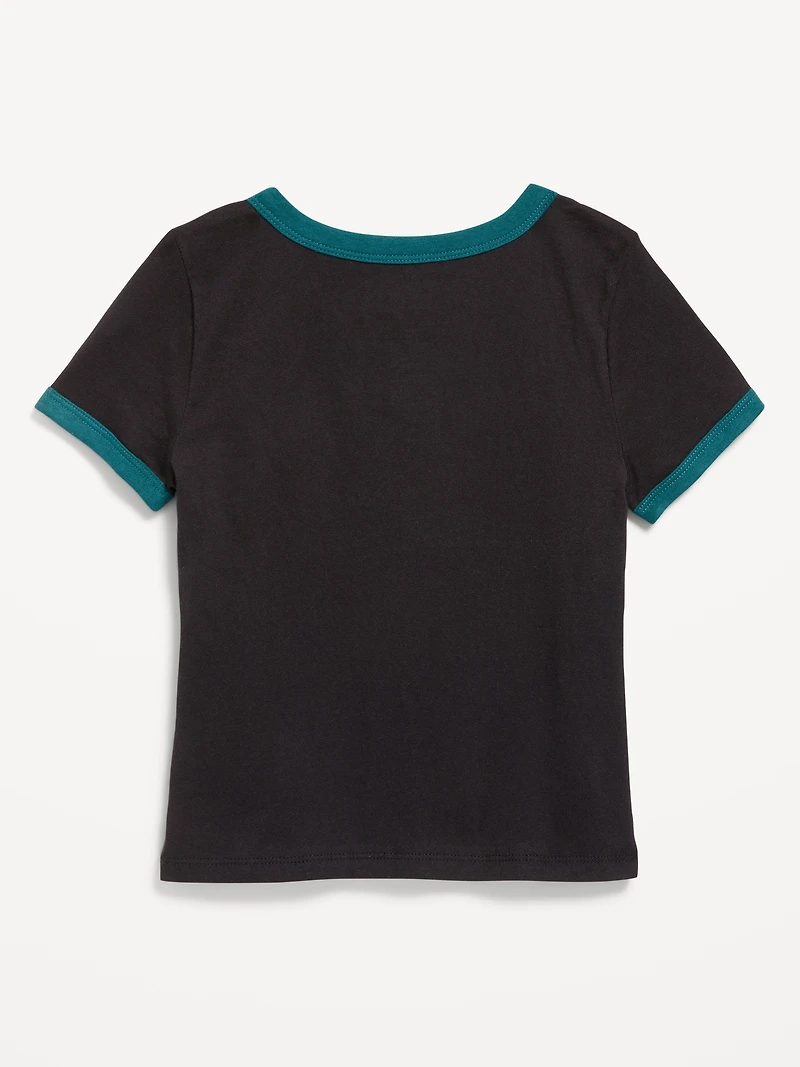 Philadelphia Eagles Fitted Graphic Ringer T-Shirt for Girls