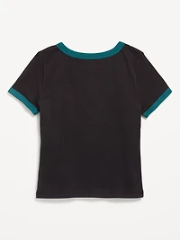 Philadelphia Eagles Fitted Graphic Ringer T-Shirt for Girls