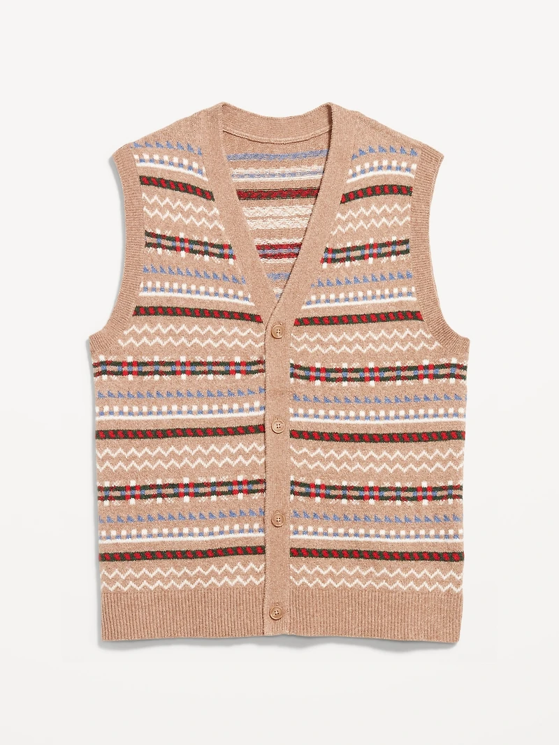 SoSoft Button-Front Sweater Vest