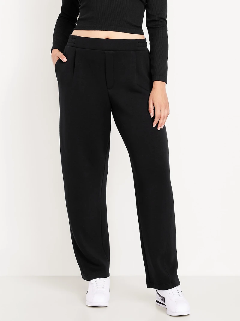 High-Waisted Bounce Fleece Barrel Sweatpants