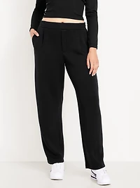 High-Waisted Bounce Fleece Barrel Sweatpants