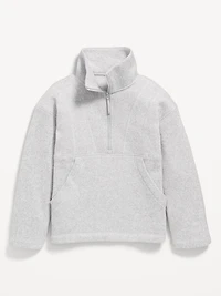 Sweater-Fleece Quarter-Zip Tunic for Girls