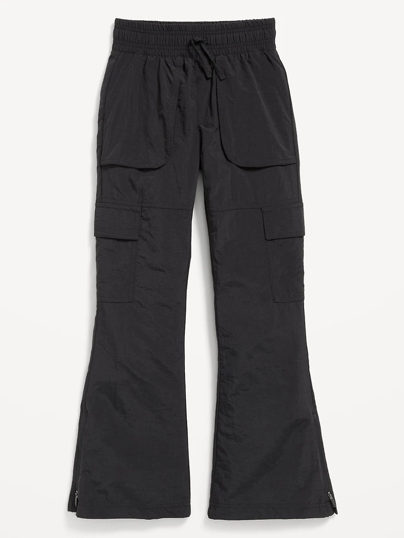 High-Waisted Cargo Flare-Leg Pants for Girls