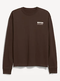 Heavyweight Crew-Neck Graphic Cropped T-Shirt
