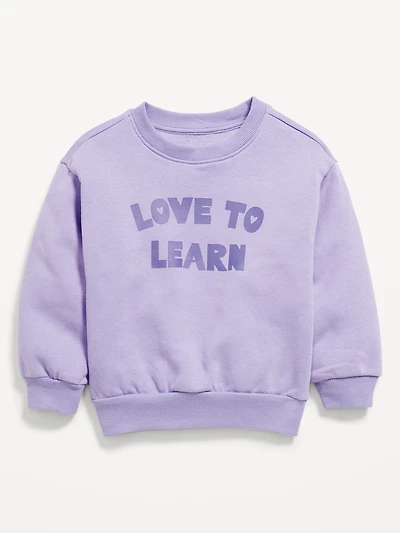 Long-Sleeve Graphic Sweatshirt for Toddler Girls