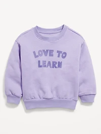 Long-Sleeve Graphic Sweatshirt for Toddler Girls