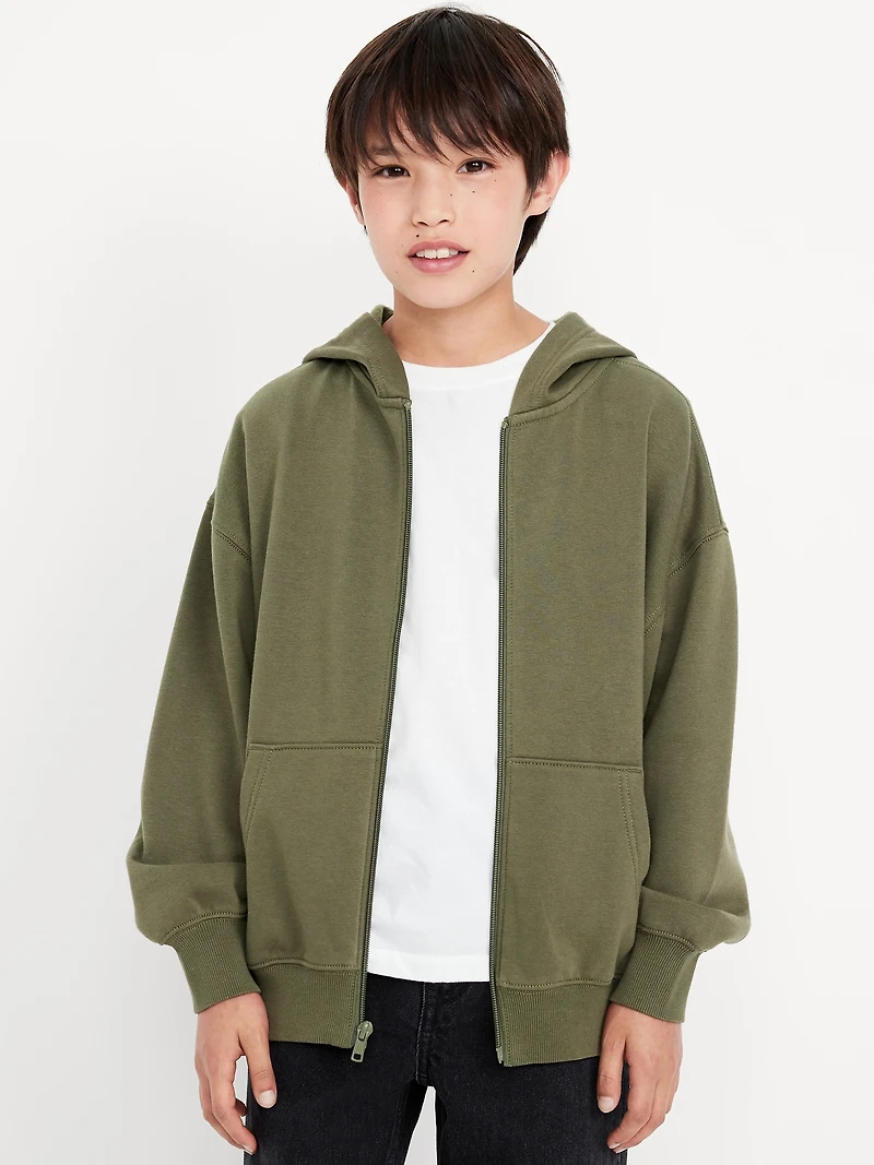 Oversized Zip Hoodie for Boys