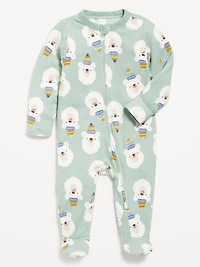Cozy Knit 2-Way-Zip Sleep & Play Footed One-Piece for Baby