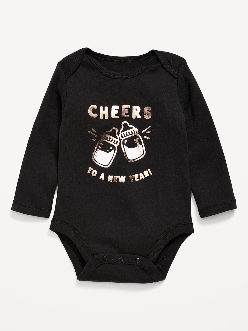 Long-Sleeve Graphic Bodysuit for Baby