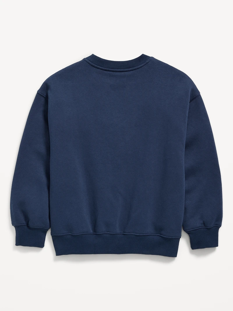 Disney© Oversized Gender-Neutral Logo-Graphic Sweatshirt for Kids