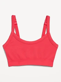 Light Support Fluid Seamless Ribbed Sports Bra