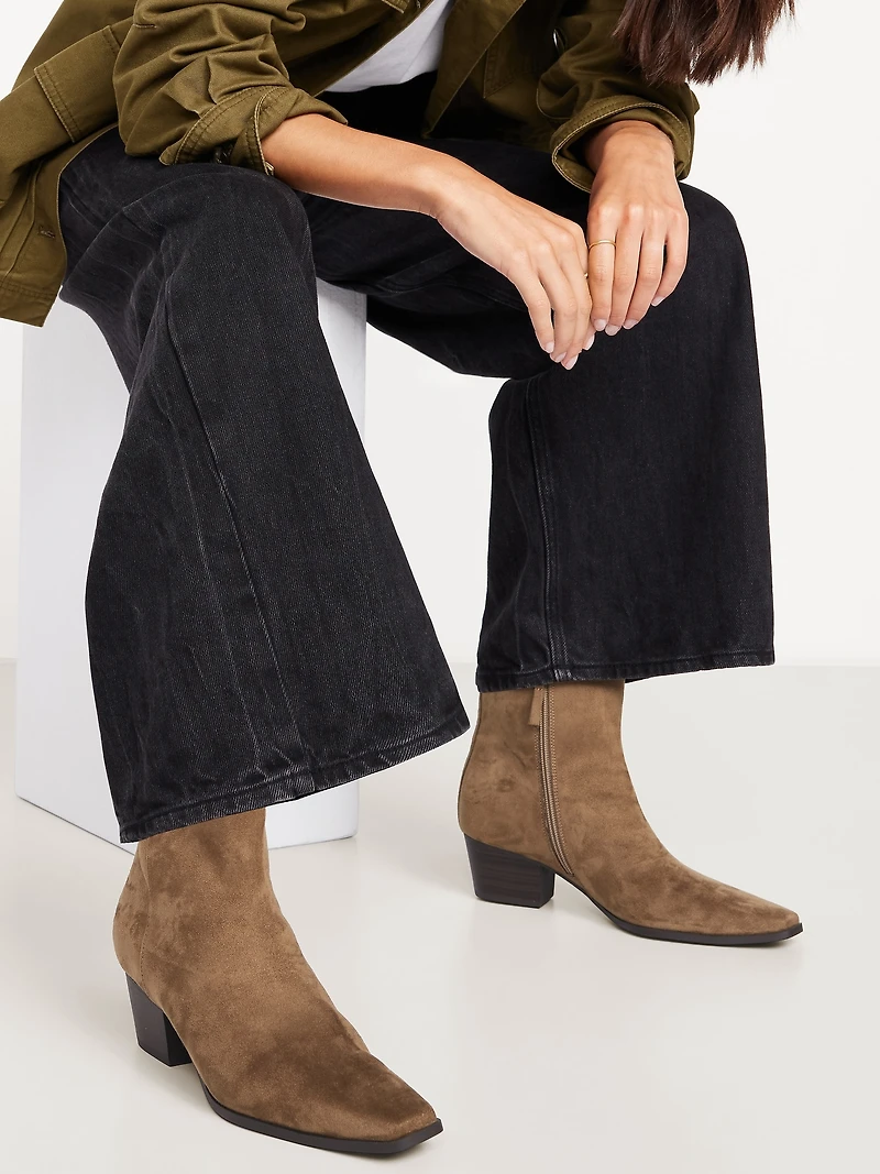 Low-Heel Booties for Women