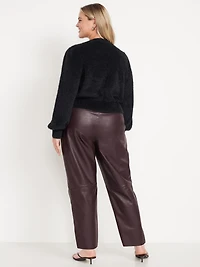 High-Waisted Billie Straight Ankle Trouser