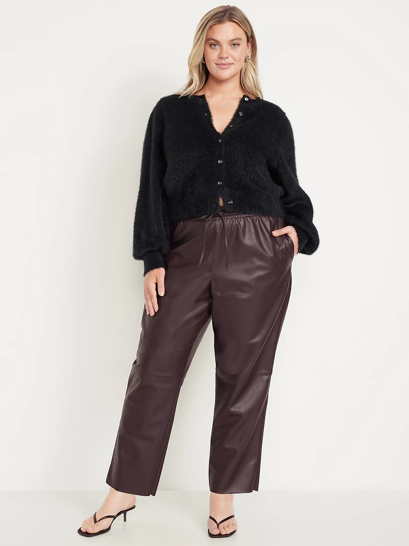 High-Waisted Billie Straight Ankle Trouser