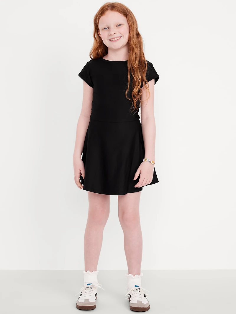 PowerSoft Short-Sleeve Athletic Dress for Girls