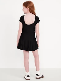 PowerSoft Short-Sleeve Athletic Dress for Girls