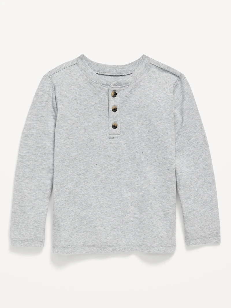 Long-Sleeve Henley T-Shirt for Toddler Boys