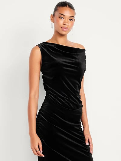 Velvet Ruched Top