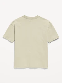 Oversized Short-Sleeve Pocket T-Shirt for Boys