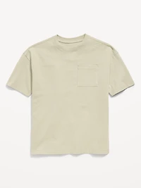 Oversized Short-Sleeve Pocket T-Shirt for Boys