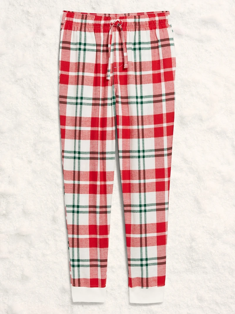 Flannel Pajama Joggers for Men