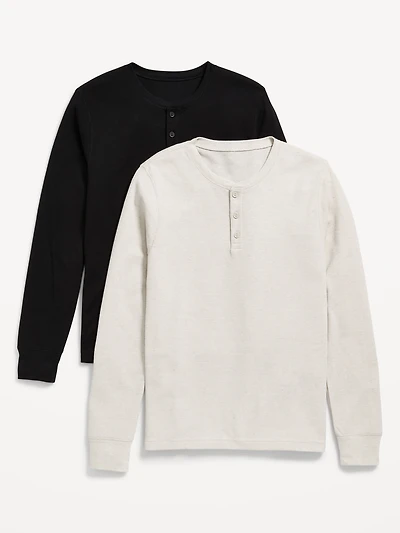 2-Pack Waffle Henley T-Shirt