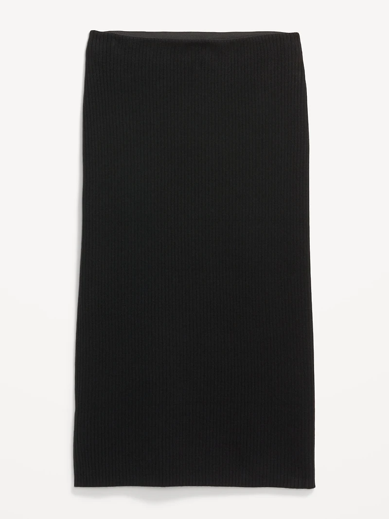 SoSoft Ribbed Midi Sweater Skirt