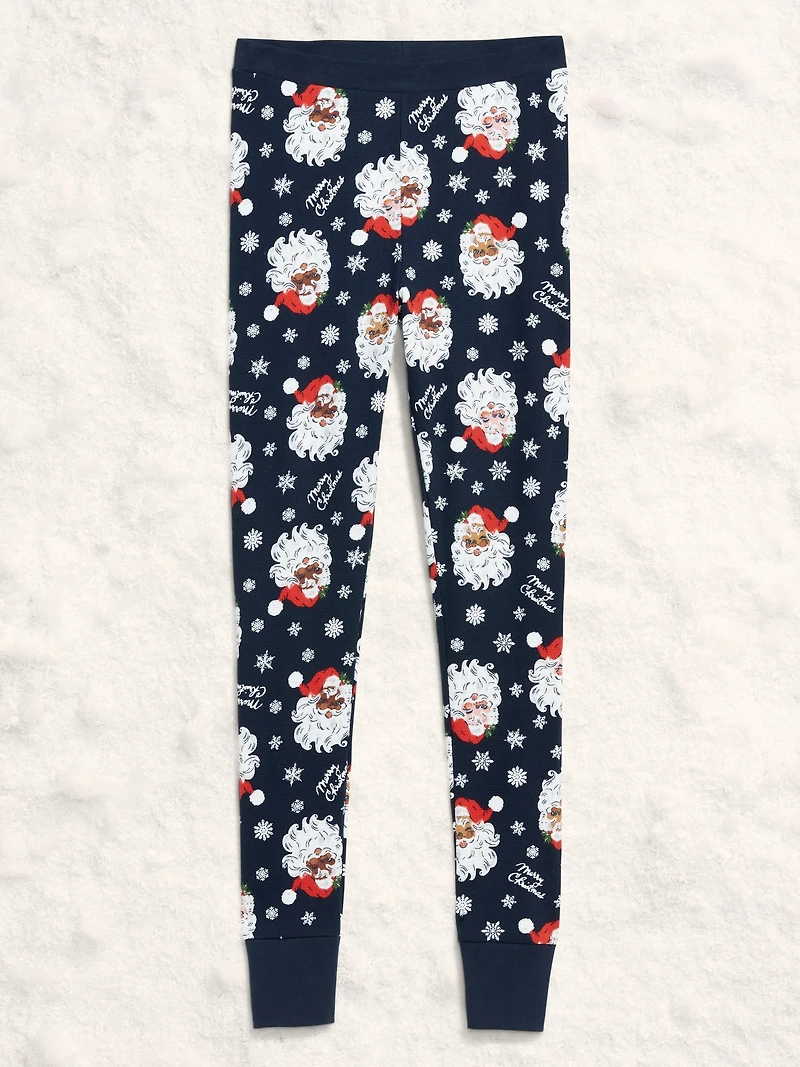 High-Waisted Waffle Pajama Leggings for Women