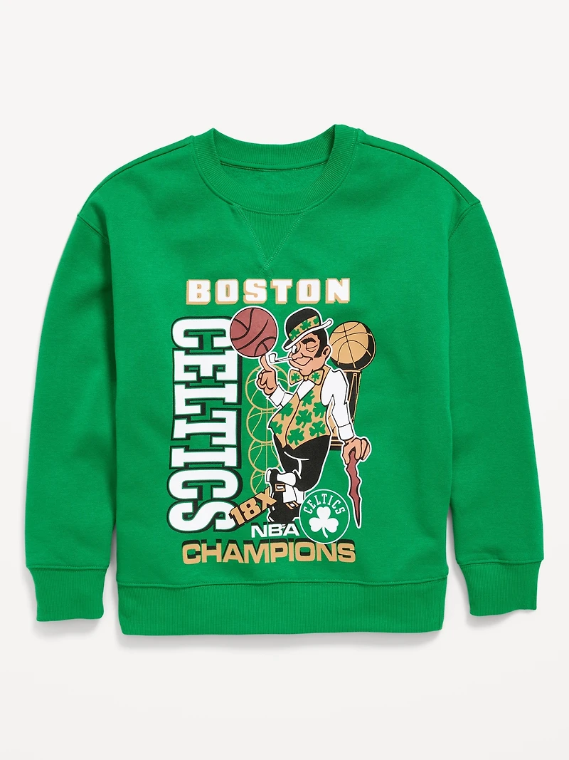 NBA© Boston Celtics© Oversized Gender-Neutral Sweatshirt for Kids