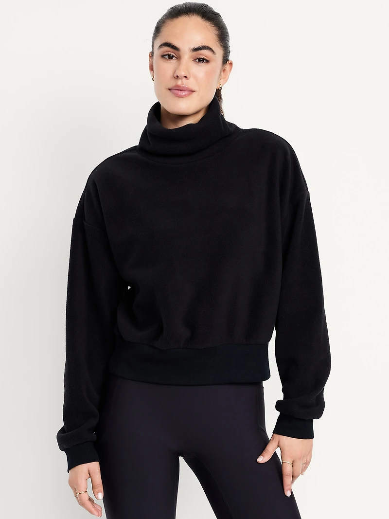 Performance Microfleece Mock Neck Sweatshirt