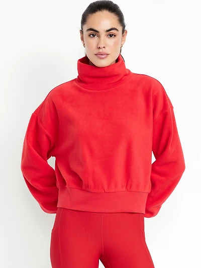Oversized Performance Microfleece Sweatshirt