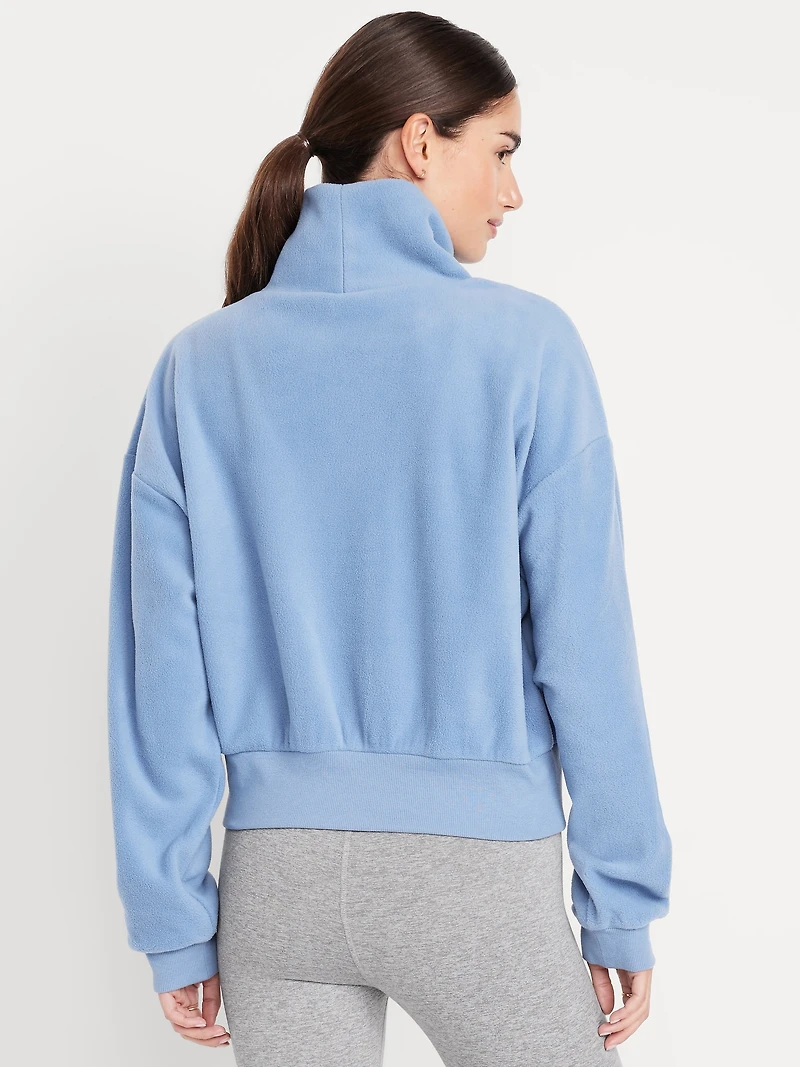 Performance Microfleece Mock Neck Sweatshirt