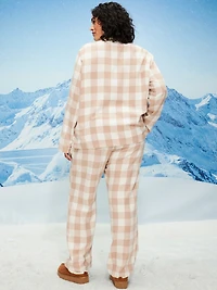 Plaid Flannel Pajama Pant Set for Women
