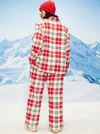 Plaid Flannel Pajama Pant Set for Women