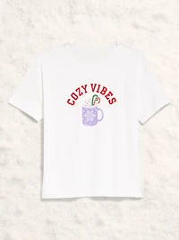 Holiday-Graphic Crew-Neck T-Shirt for Women