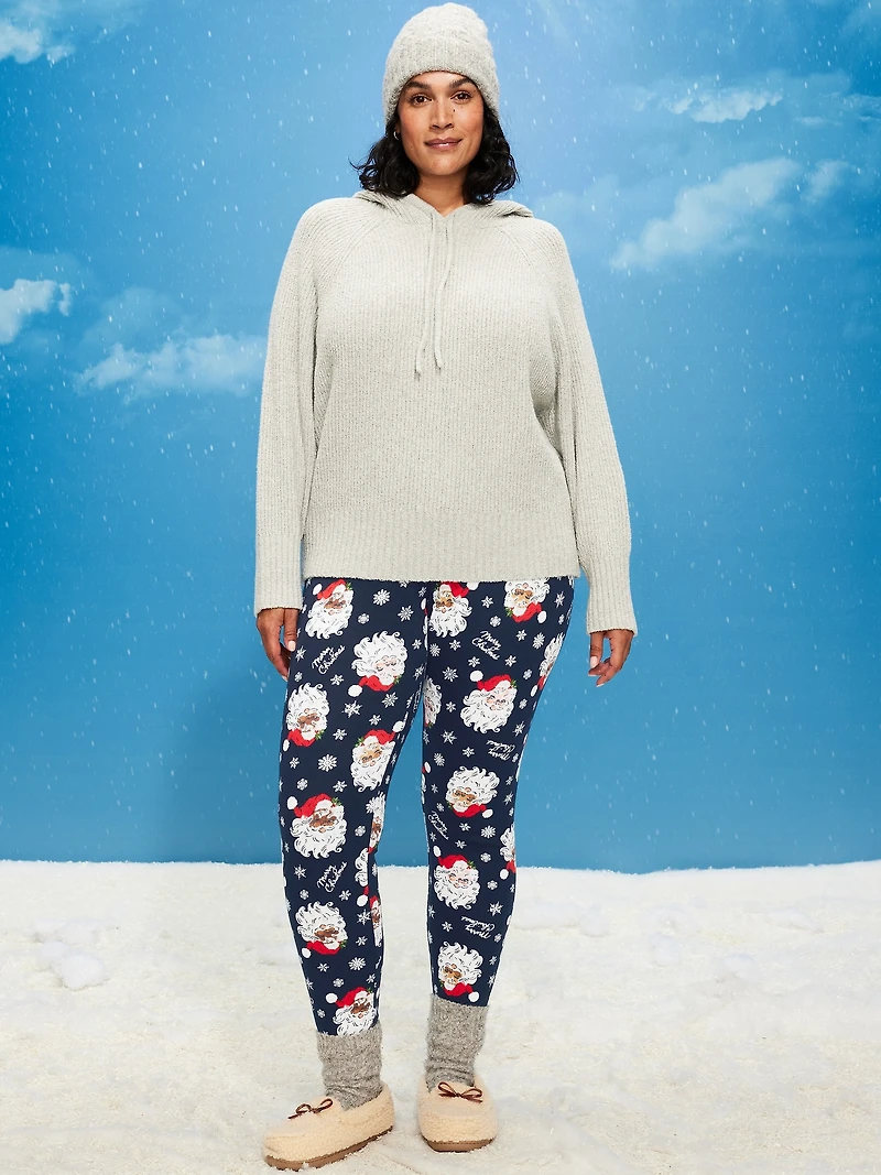 High-Waisted Waffle Pajama Leggings for Women