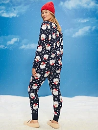 High-Waisted Waffle Pajama Leggings for Women