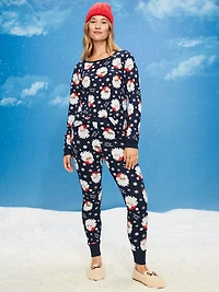 High-Waisted Waffle Pajama Leggings for Women